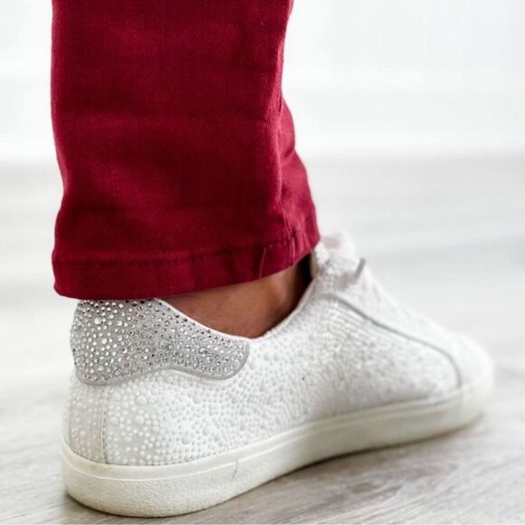 Judy Blue Scarlet Red High Waist Pull On Double Cuff Jogger Size 14 W - Picture 14 of 16